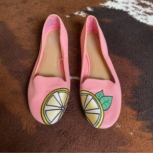 Pink lemonade flats, size 7
